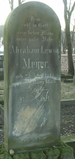 Grabstein Nummer 116 auf dem Friedhof Wriezen