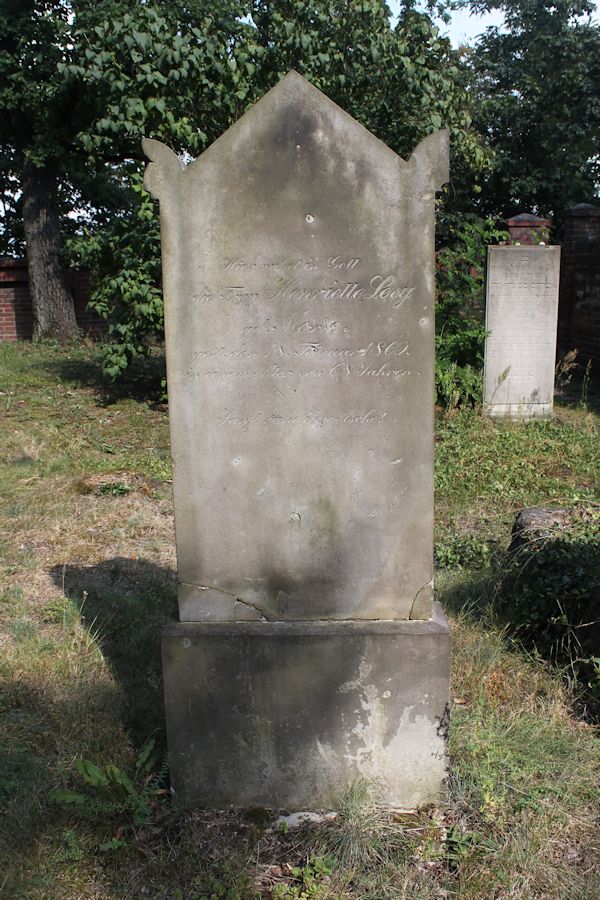 Grabstein Nummer 9 auf dem Friedhof Guben