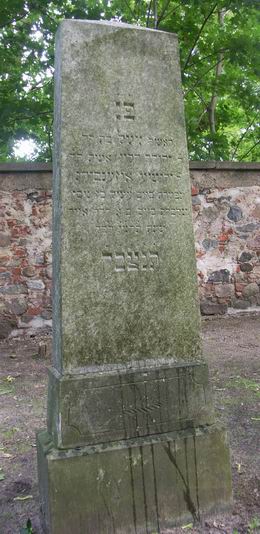 Grabstein Nummer 133 auf dem Friedhof Wriezen