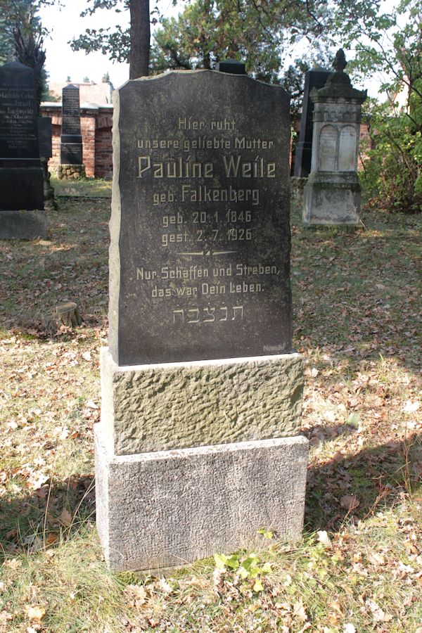 Grabstein Nummer 111 auf dem Friedhof Guben