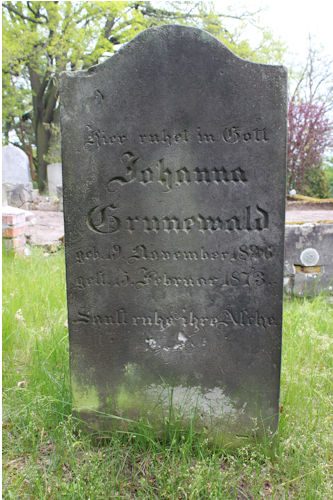 Grabstein Nummer 6 auf dem Friedhof Oderberg