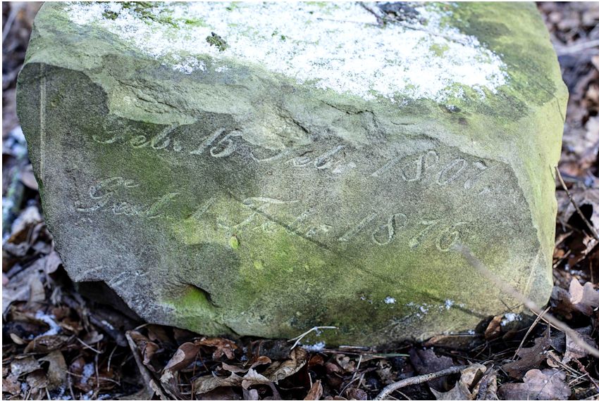 Grabstein Nummer 9 auf dem Friedhof Kargowa (Unruhstadt)