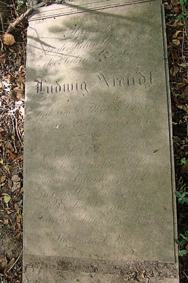 Grabstein Nummer 3 auf dem Friedhof Sulęcin (Zielenzig)