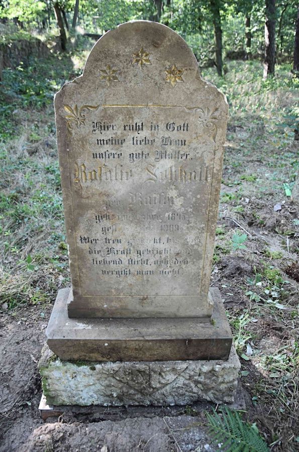 Grabstein Nummer 52 auf dem Friedhof Trzemeszno Lubuskie (Schermeisel)