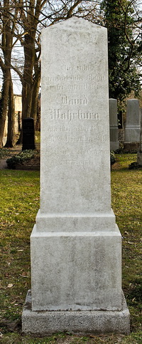 Grabstein Nummer 46 auf dem Friedhof Schwedt