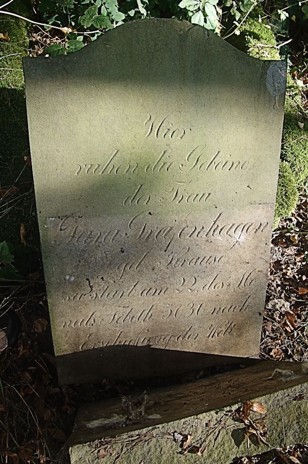 Grabstein Nummer 37 auf dem Friedhof Trzciel (Tirschtiegel)