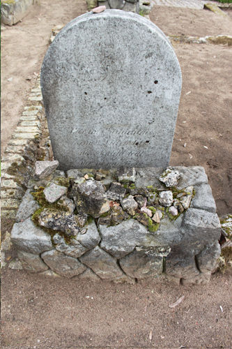 Grabstein Nummer 19 auf dem Friedhof Oderberg