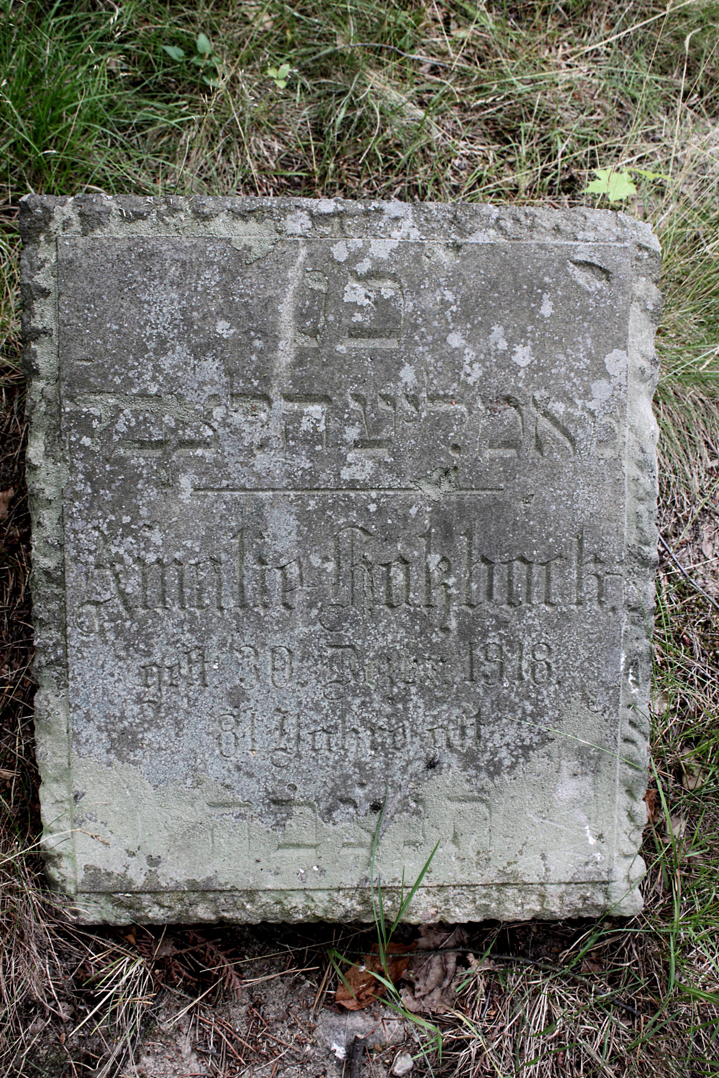 Grabstein Nummer 33 auf dem Friedhof Cottbus 1