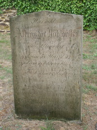 Grabstein Nummer 7 auf dem Friedhof Meinsdorf