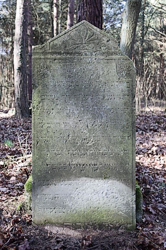 Grabstein Nummer 18 auf dem Friedhof Bledzew (Blesen)