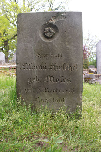 Grabstein Nummer 5 auf dem Friedhof Oderberg
