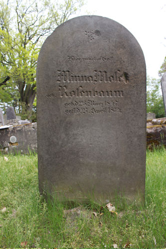 Grabstein Nummer 4 auf dem Friedhof Oderberg