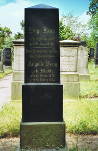Grabstein Nummer 54 auf dem Friedhof Prenzlau