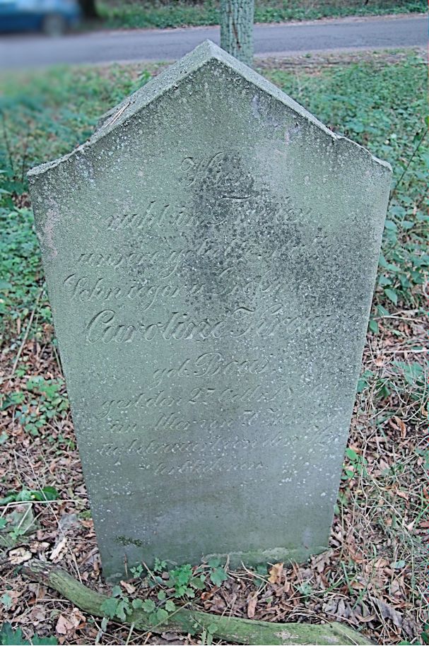 Grabstein Nummer 15 auf dem Friedhof Trzciel (Tirschtiegel)
