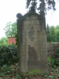 Grabstein Nummer 2 auf dem Friedhof Joachimsthal