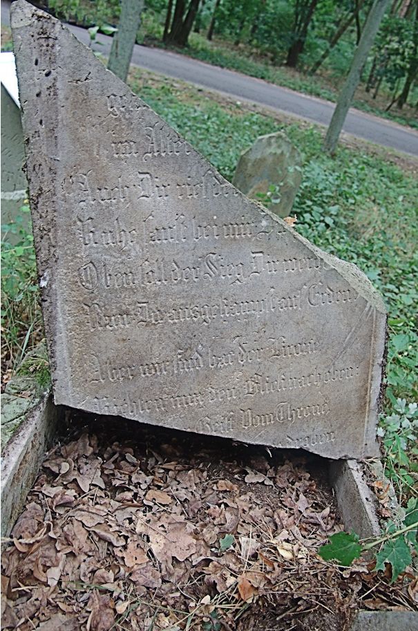 Grabstein Nummer 38 auf dem Friedhof Trzciel (Tirschtiegel)