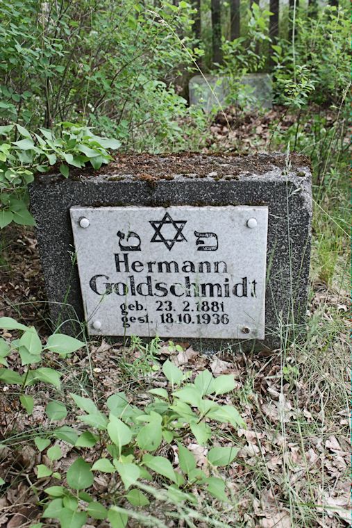 Grabstein Nummer 18 auf dem Friedhof Zasieki (Forst)