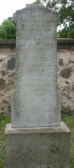 Grabstein Nummer 7 auf dem Friedhof Wriezen