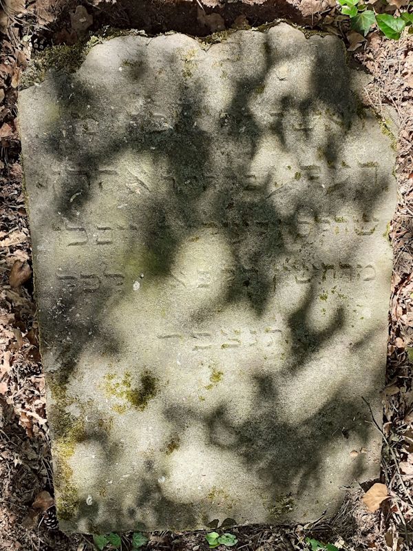 Grabstein Nummer 1 auf dem Friedhof Goruńsko (Grunzig)