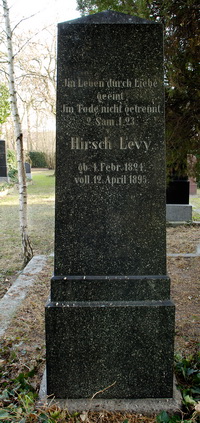 Grabstein Nummer 107 auf dem Friedhof Schwedt