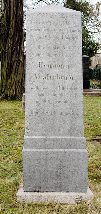 Grabstein Nummer 34 auf dem Friedhof Schwedt