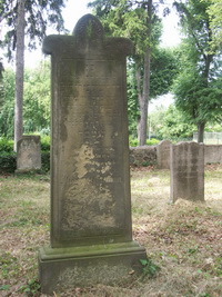 Grabstein Nummer 21 auf dem Friedhof Joachimsthal