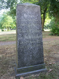 Grabstein Nummer 3 auf dem Friedhof Wittenberge