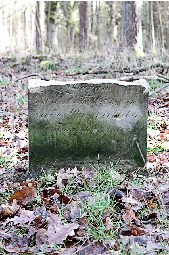 Grabstein Nummer 32 auf dem Friedhof Bledzew (Blesen)