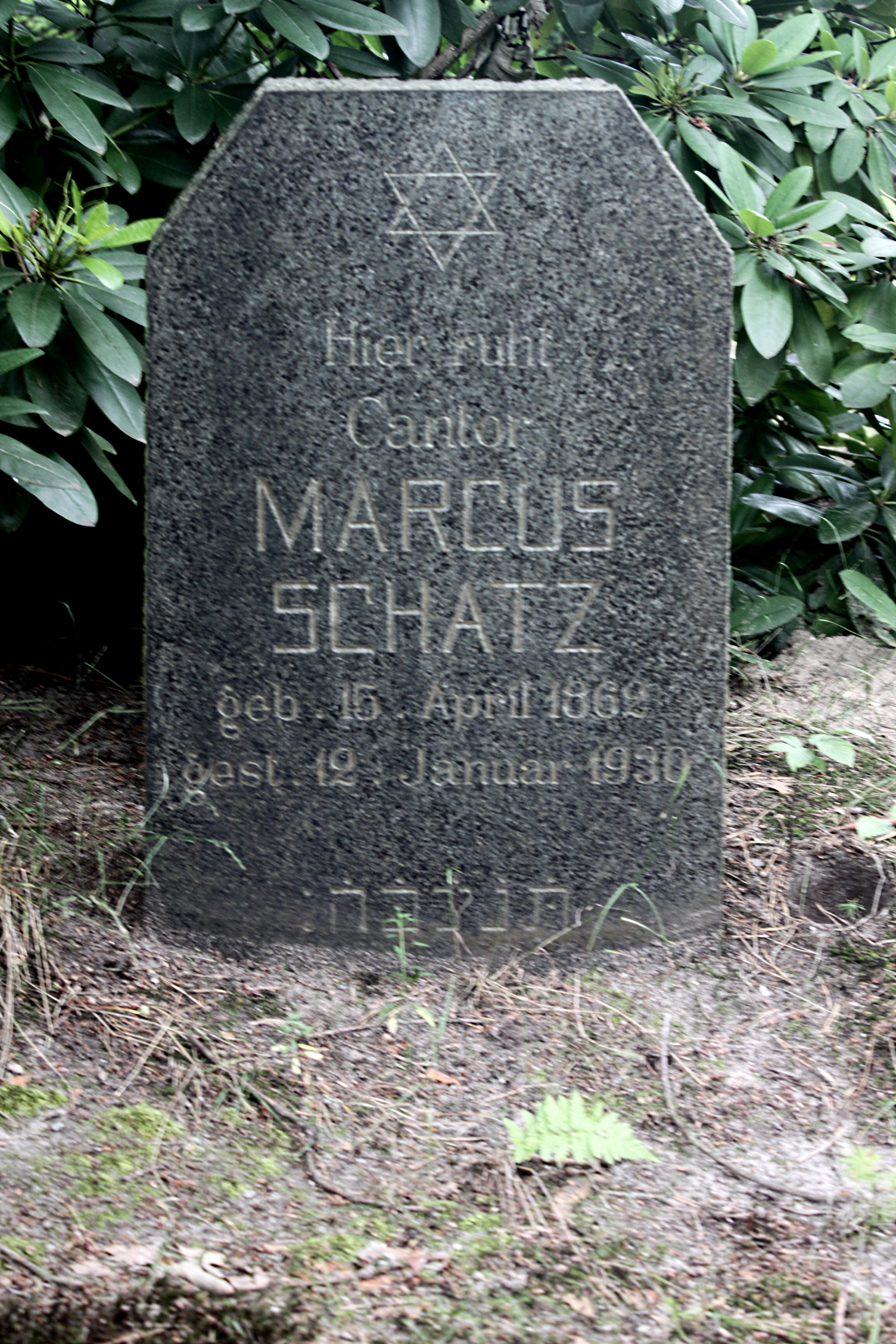 Grabstein Nummer 15 auf dem Friedhof Cottbus 1