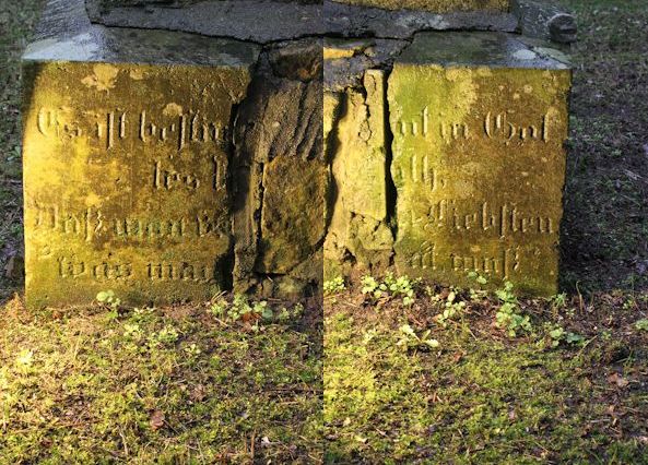 Grabstein Nummer 2 auf dem Friedhof Bad Wilsnack