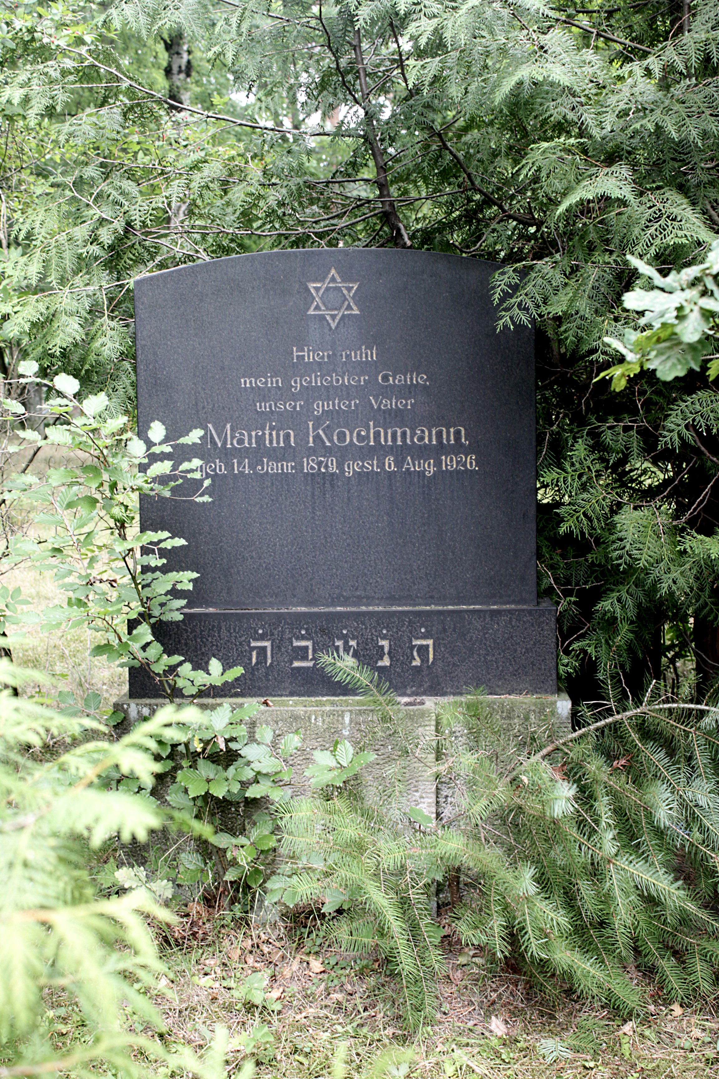 Grabstein Nummer 5 auf dem Friedhof Cottbus 1