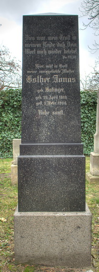 Grabstein Nummer 116 auf dem Friedhof Schwedt