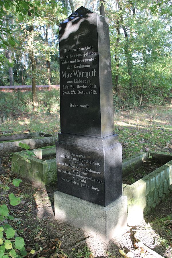 Grabstein Nummer 9 auf dem Friedhof Friedland