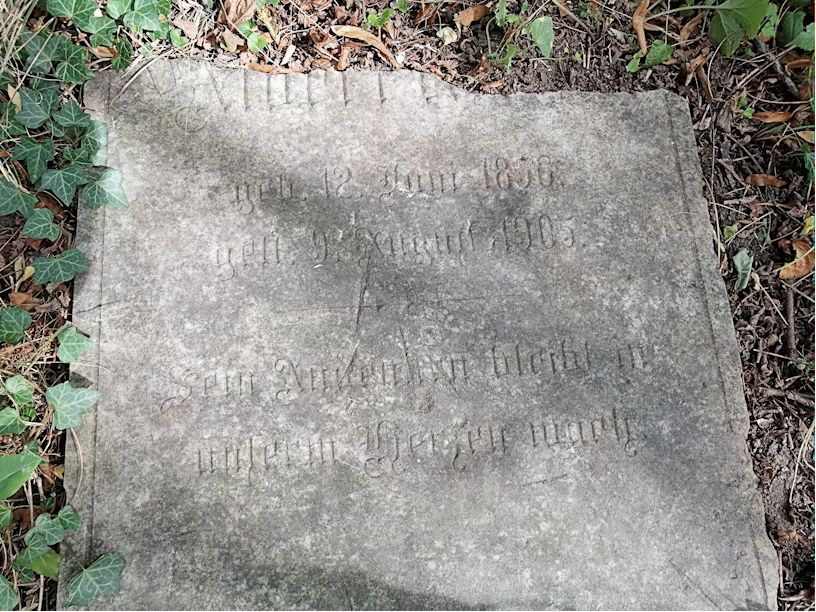 Grabstein Nummer 14 auf dem Friedhof Sulęcin (Zielenzig)