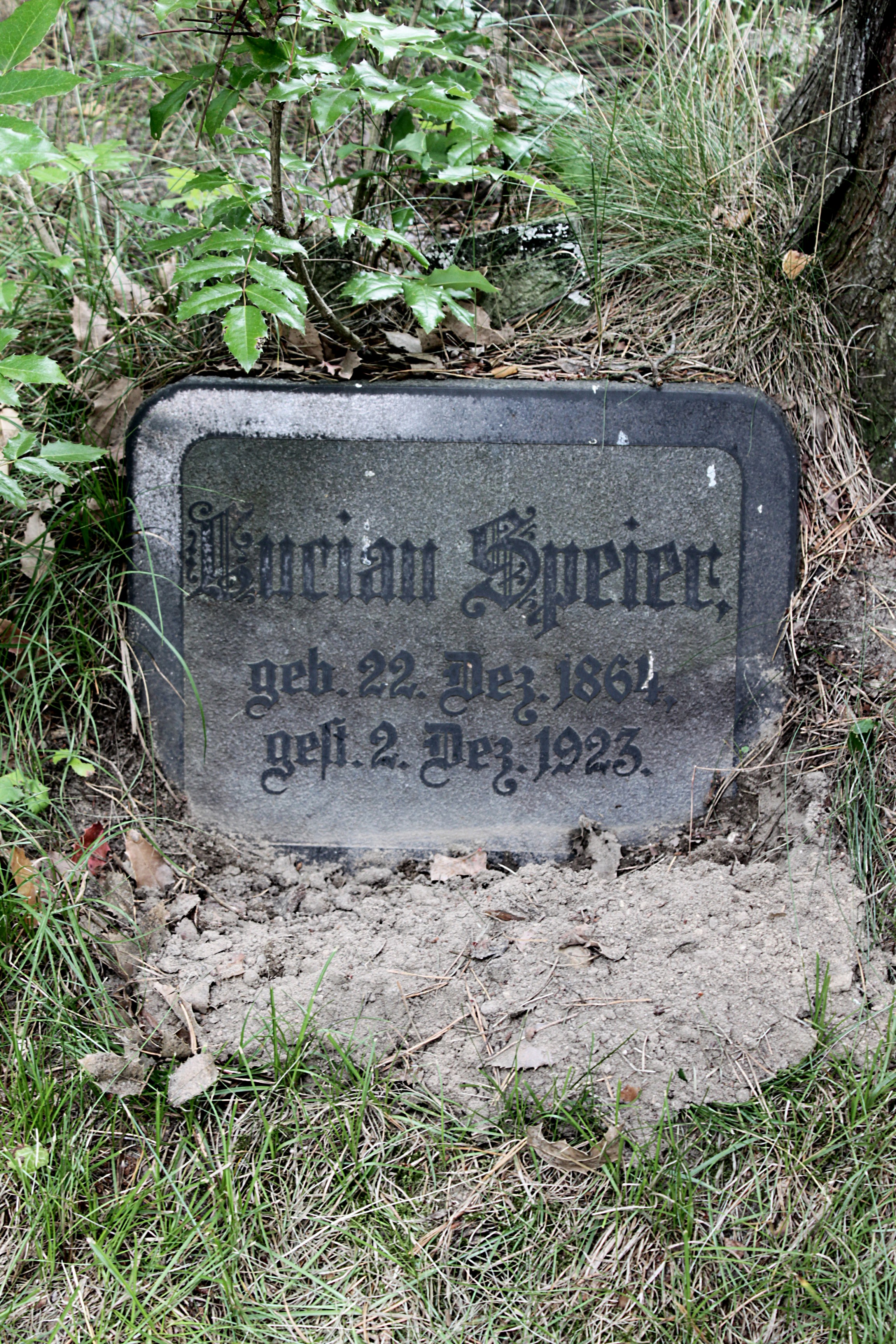 Grabstein Nummer 30 auf dem Friedhof Cottbus 1