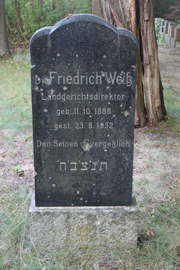 Grabstein Nummer 125 auf dem Friedhof Guben