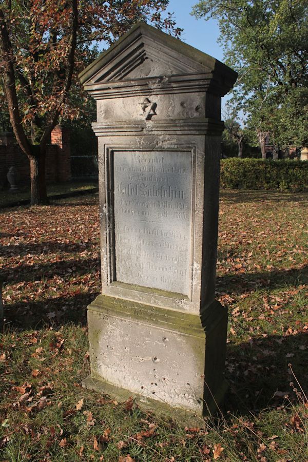 Grabstein Nummer 28 auf dem Friedhof Guben