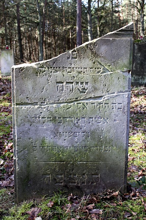 Grabstein Nummer 24 auf dem Friedhof Bledzew (Blesen)