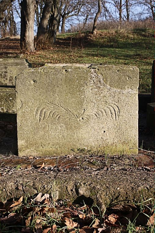 Grabstein Nummer 19 auf dem Friedhof Witnica (Vietz)