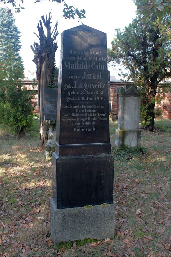 Grabstein Nummer 86 auf dem Friedhof Guben