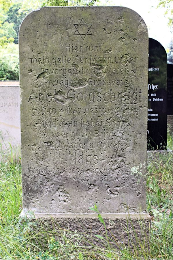 Grabstein Nummer 508 auf dem Friedhof Potsdam