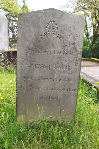 Grabstein Nummer 2 auf dem Friedhof Oderberg