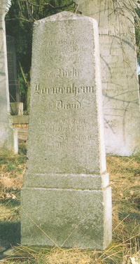 Grabstein Nummer 11 auf dem Friedhof Schwedt