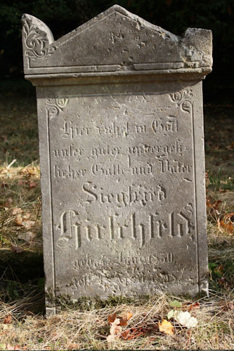 Grabstein Nummer 50 auf dem Friedhof Beelitz