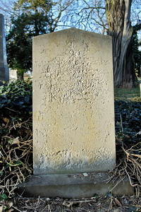 Grabstein Nummer 49 auf dem Friedhof Schwedt