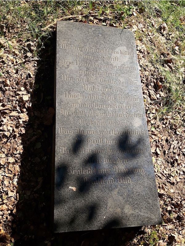 Grabstein Nummer 41 auf dem Friedhof Beeskow