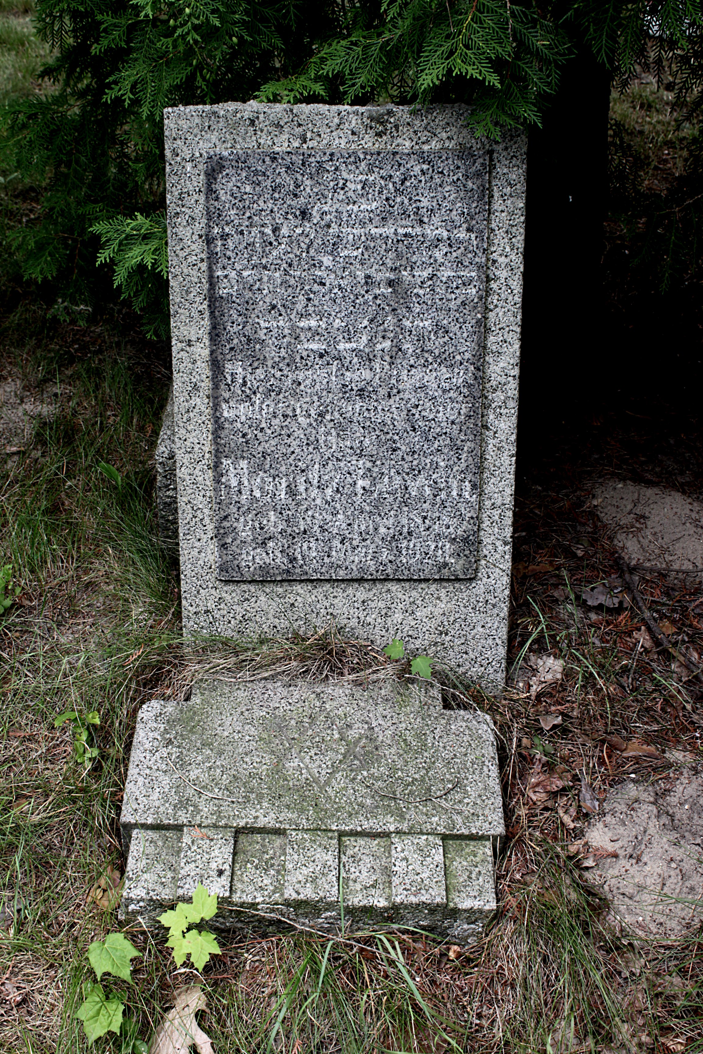 Grabstein Nummer 38 auf dem Friedhof Cottbus 1