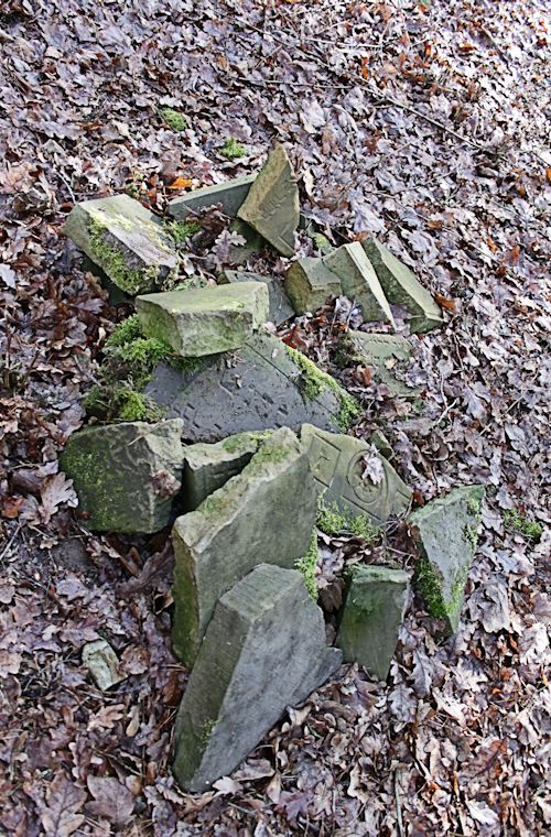 Grabstein Nummer 100 auf dem Friedhof Bledzew (Blesen)