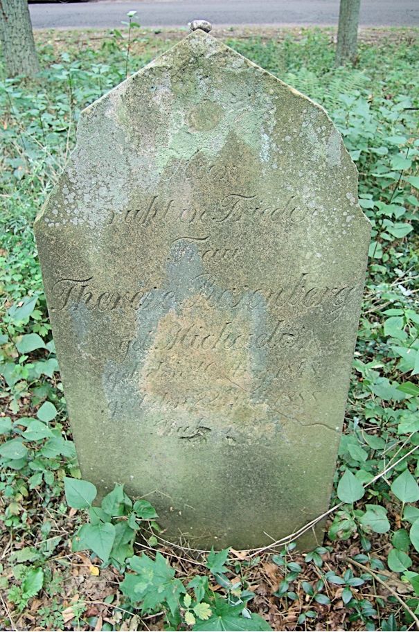 Grabstein Nummer 18 auf dem Friedhof Trzciel (Tirschtiegel)