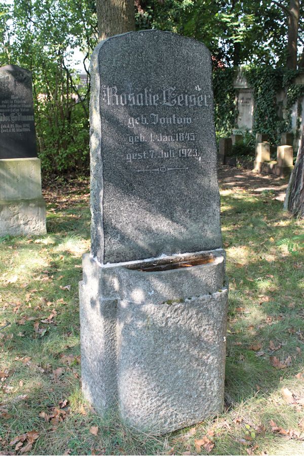 Grabstein Nummer 116 auf dem Friedhof Guben